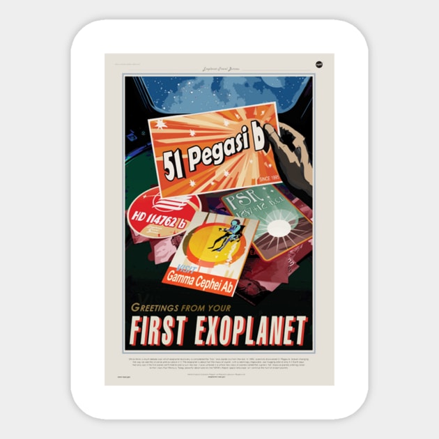 Exoplanet NASA Poster Sticker by Redbooster